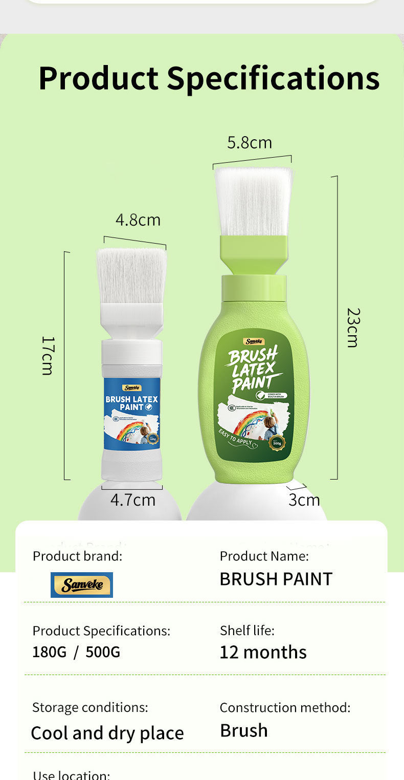 Indoor Wall Latex Paint White Latex Paint Water-Based Odorless Brush Latex Paint Interior Wall Coating