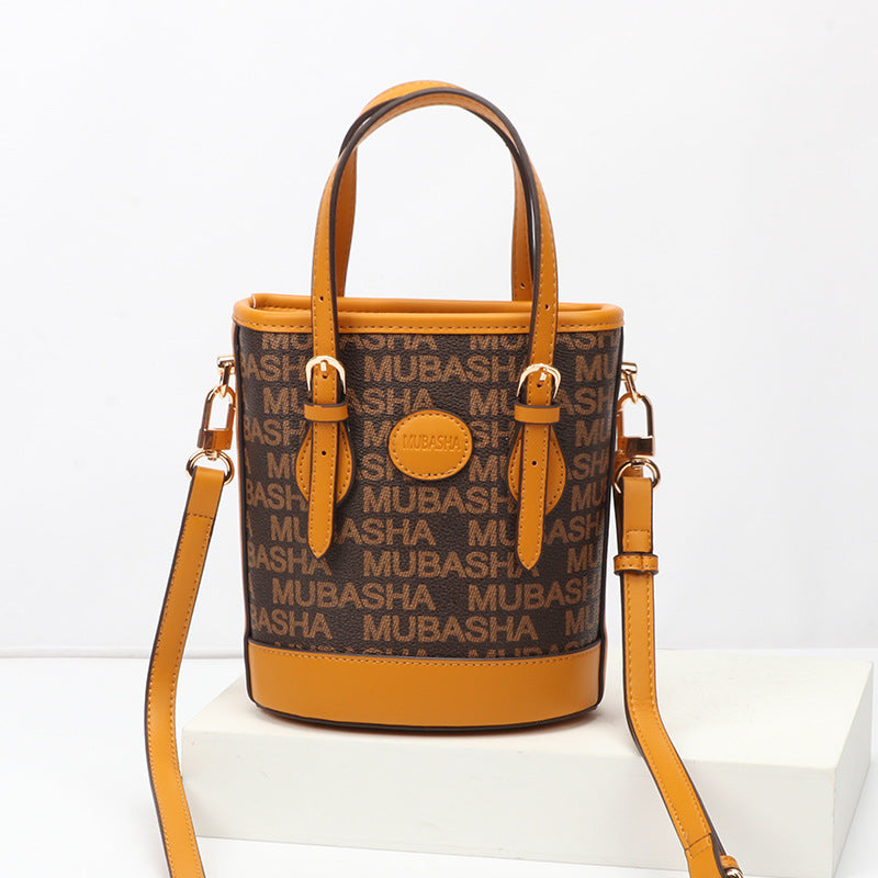Women's Bag New Trendy Fashion Casual Vintage Bucket Bag Retro Handbag Unique Stylish Crossbody Bag