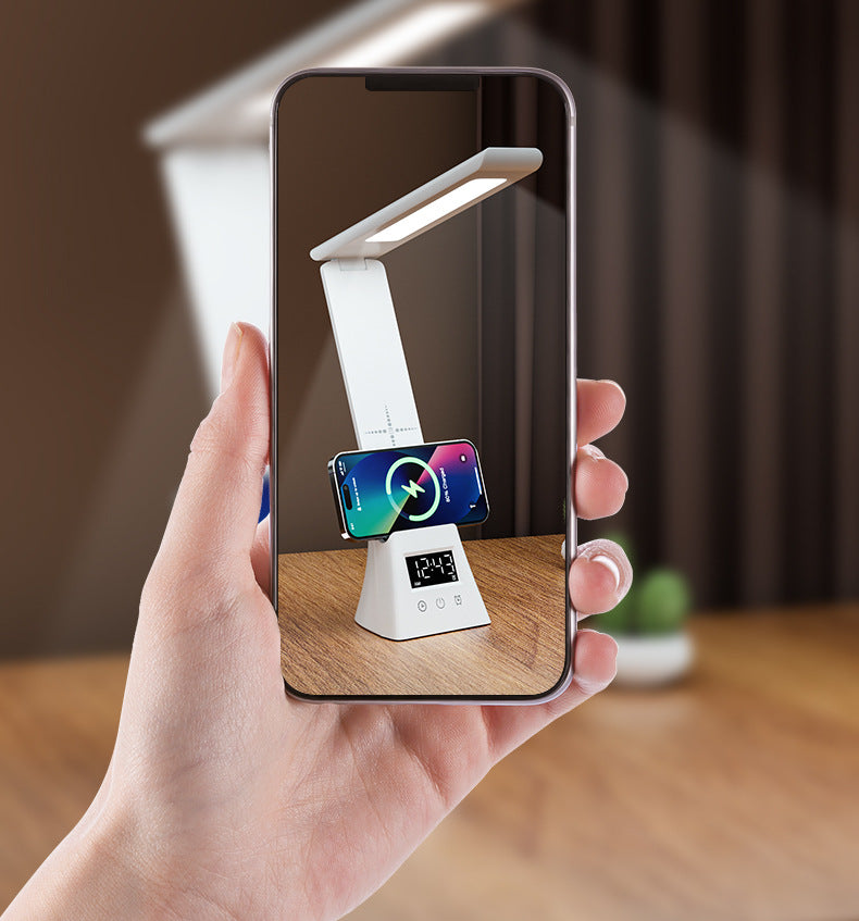 The 15W wireless charging desk lamp is suitable for eye care
