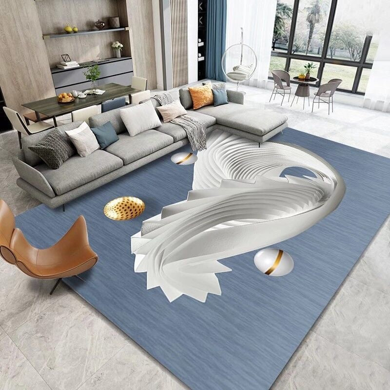 Carpet Resistant to Dirt Easy to Maintain Living Room Carpet Light Luxury Bedroom Non-Slip Crystal Velvet Carpet Bedside Warm Blanket