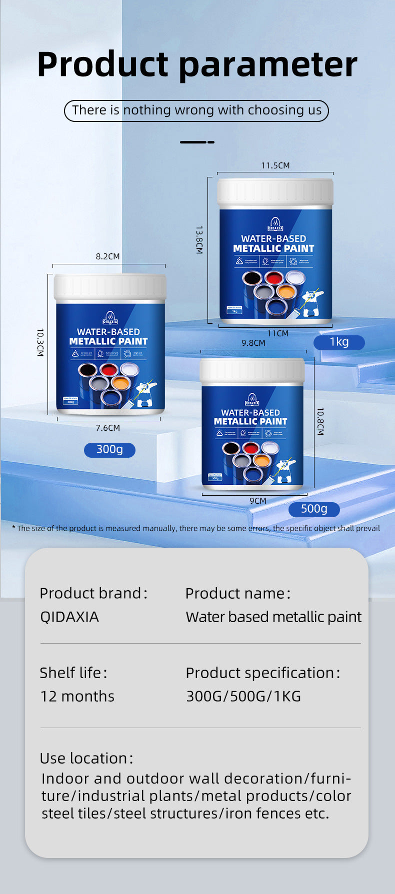 Qixia Water-Based Metal Paint Rust-Free Conversion Color Steel Tile Renovation Rust Fixing Water-Based Metal Paint