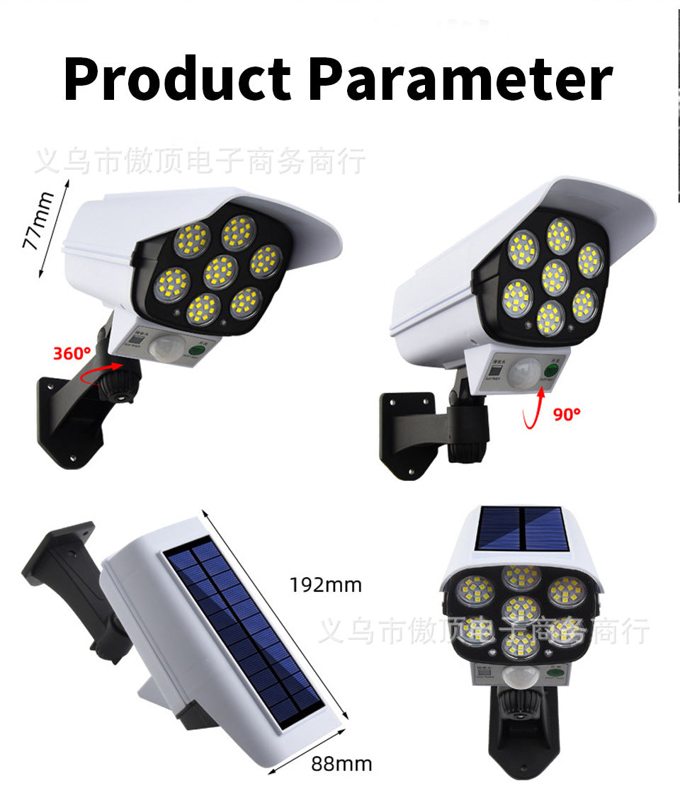 Solar Simulation Surveillance Light Outdoor Lighting LED Human Body Sensor Anti-Theft Light Garden Light Street Light
