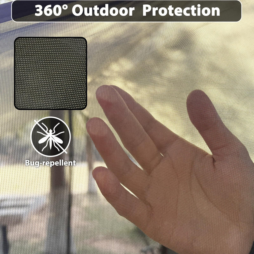 New Canopy Tent Outdoor Camping Picnic Sunshade Rainproof Mosquito-proof Camping Canopy Large Space