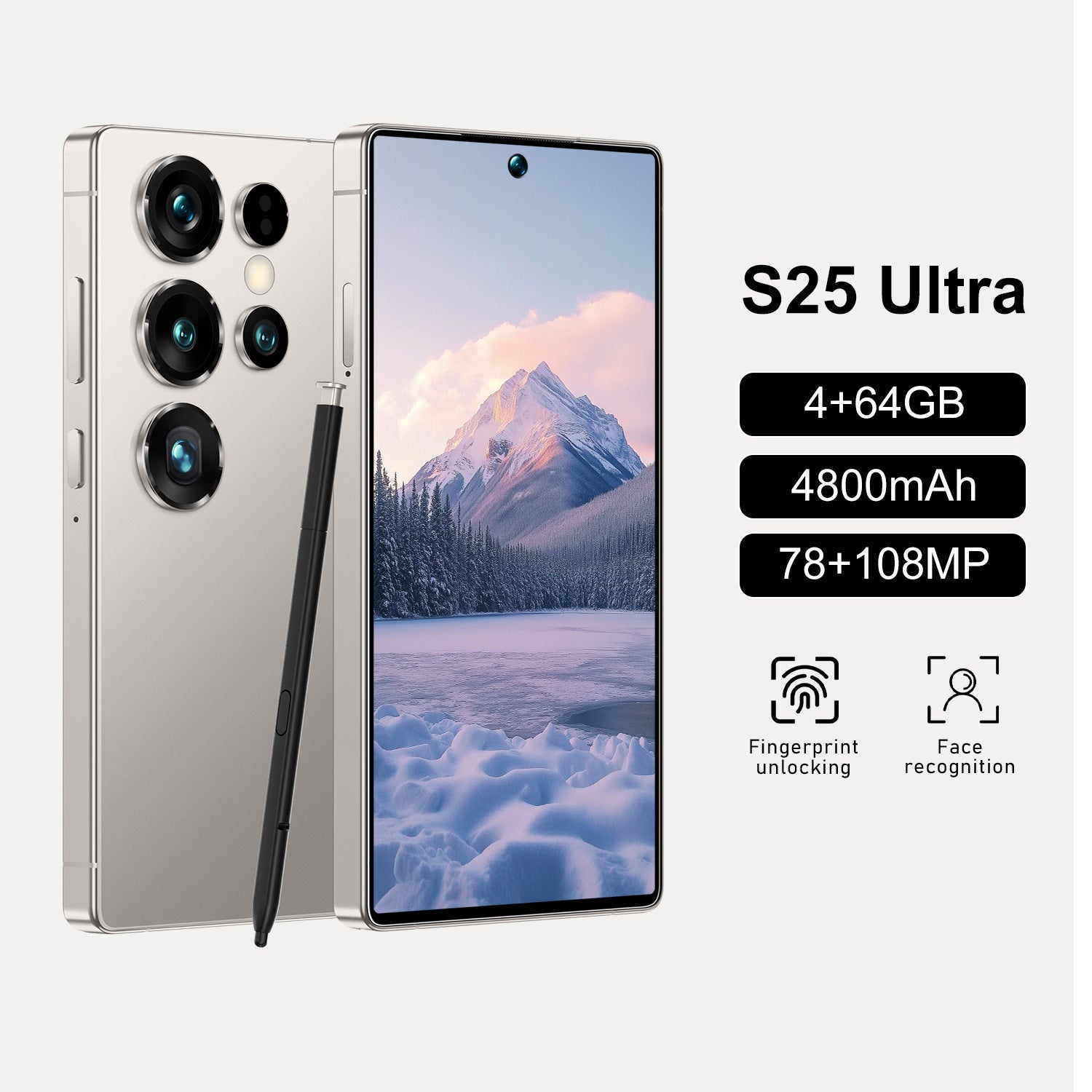 Hot Selling Product Mini S25 Ultra Smartphone4+64G All-Network Dual-SIM Dual-Standby Android mini Hand