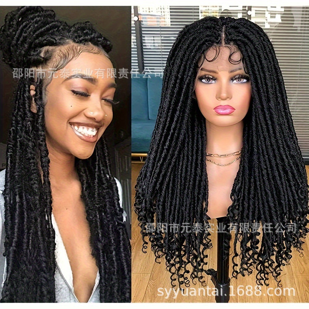 Synthetic Full Lace Wig Braided Wigs Goddess Crochet Box Wig