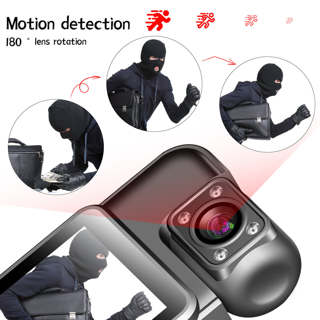 Portable Pocket Camera with Screen, Pocket Camcorder with Back Clip, HD Infrared Night Vision Portable Law Enforcement Camera