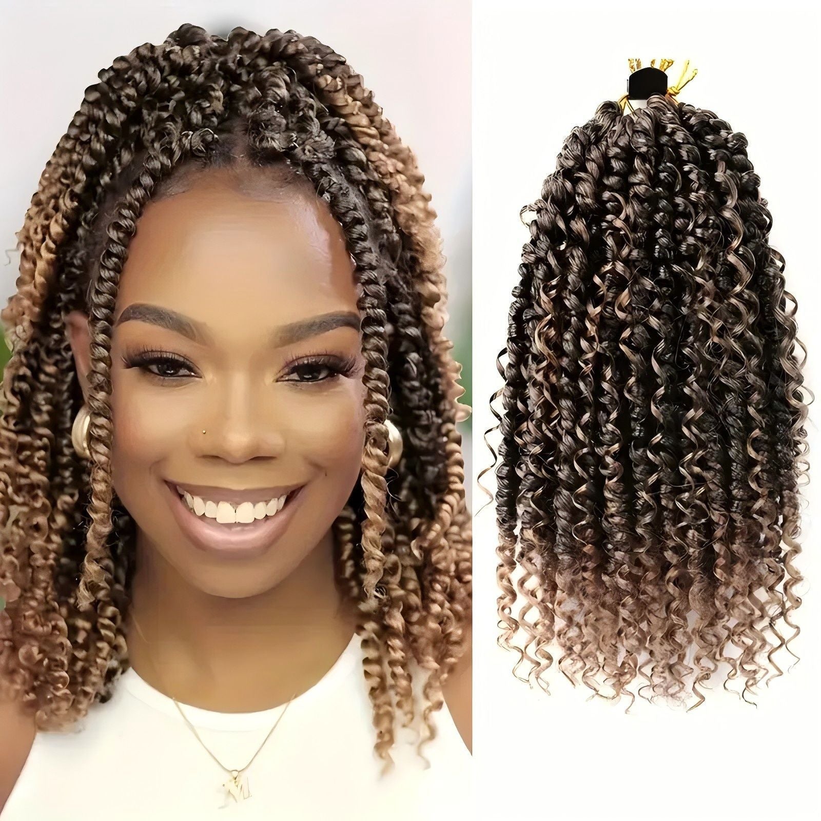 Cross-border Wig Hot Item Boho Passion Twist Crochet Hair High Temperature Silk Crochet Hair Chemical Fiber