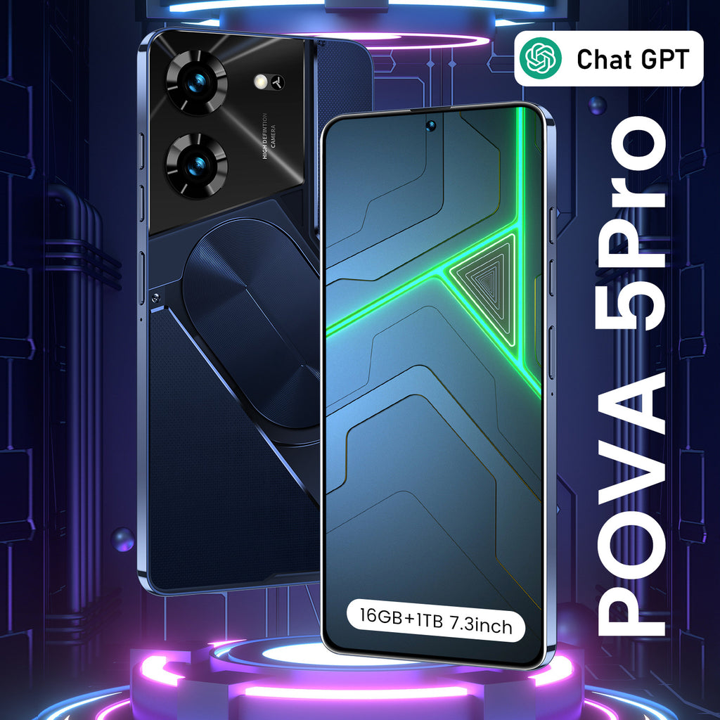 Brand new phone Pova5Pro Super Large Screen16+1T Android Smartphone Source Factory Price