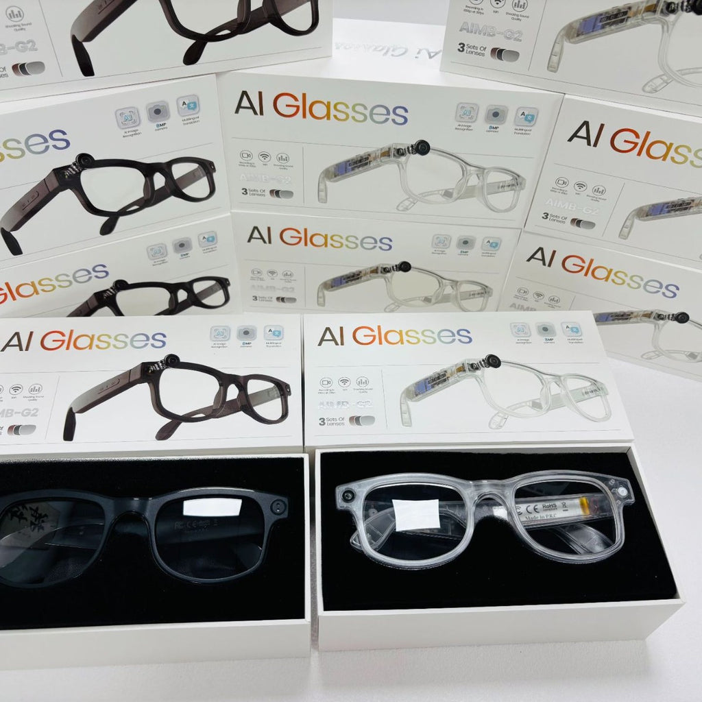 80010000 Pixel Smart Glasses AIMB-G2Photography and Videography1200P Audio and Video Recording Ai Translation+Music Control