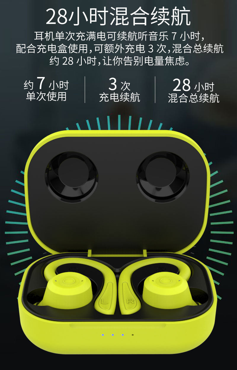 Hot-selling Wireless Bluetooth Earphones Long Battery Life High Sound Quality Over-ear Gaming Sports Headset