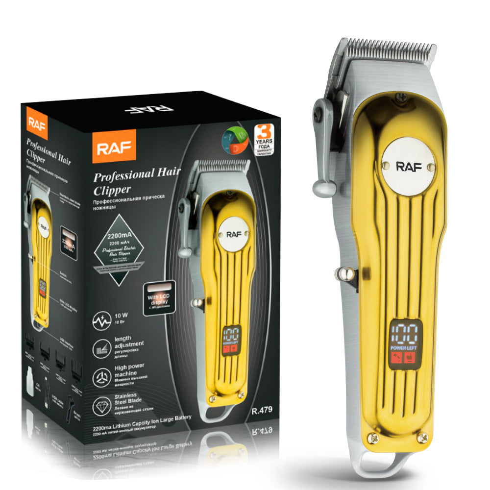 RAFUSB Rechargeable Oil Head Hair Clipper Electric Hair Clipper Salon Electric Clipper Professional Hair Clipper R479