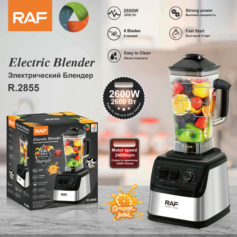 RAF European Standard Portable Juicer Household Blender Juicer Juice Machine Grinder1.5L2855