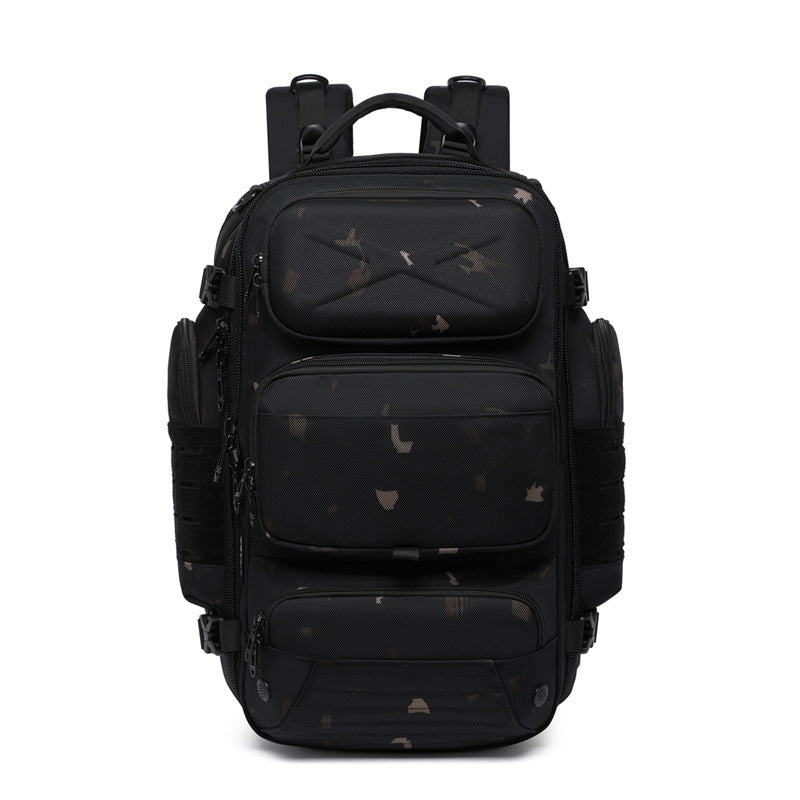New Men's Backpack Large Capacity Short Distance Travel Backpack Outdoor Commuting Multifunctional Waterproof Tactical Computer Bag
