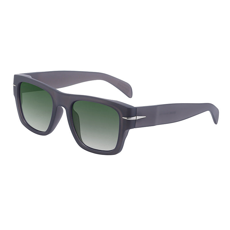 David's Retro Sunglasses for Men, European and American Style, Fashionable Trendy Square Frame Sunglasses, High-End Full Frame Glasses for Men