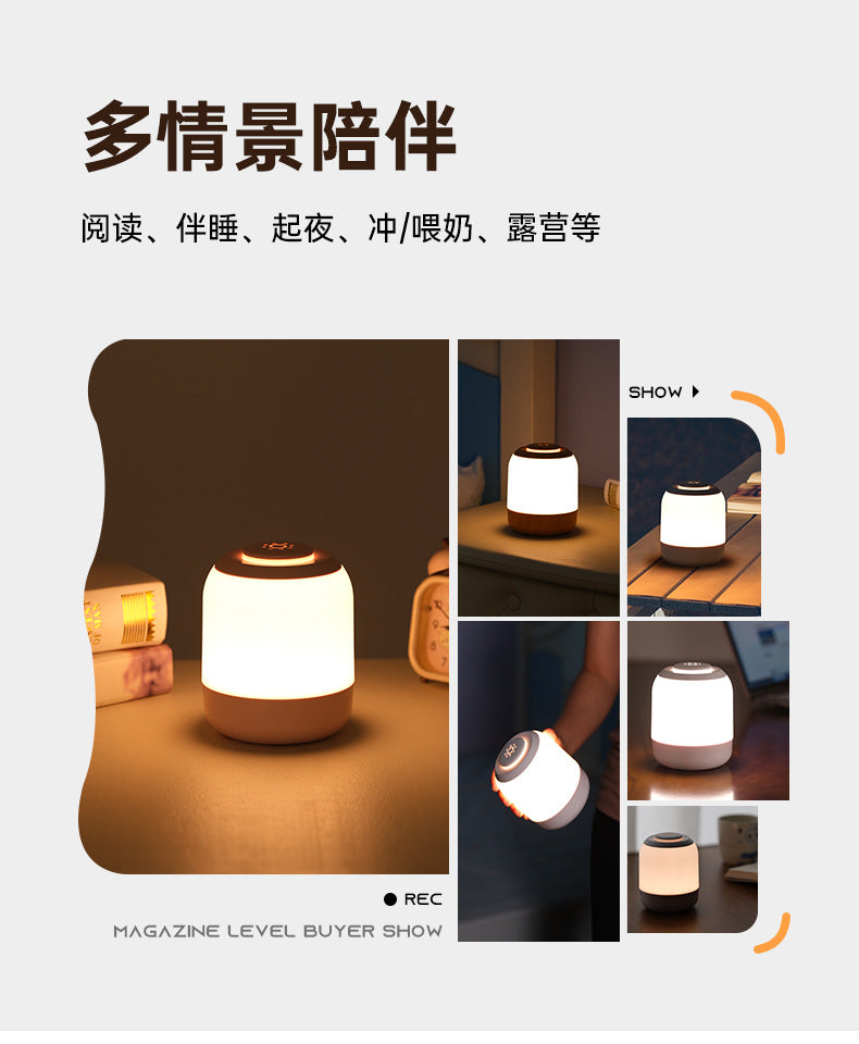 Rechargeable Touch led Night Light Nighttime Nursing Bedside Lamp Dormitory Desk Lamp Atmosphere Tap Lamp