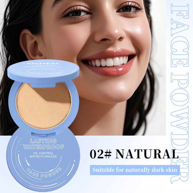 OCHEAL Ouqianya Oil Control Powder Long-lasting Waterproof Matte Setting Powder10g Packaging