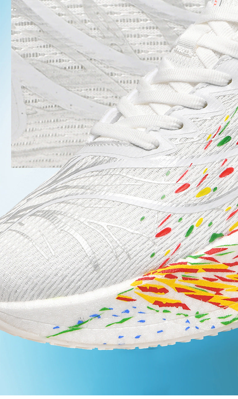 2025New Ultra-Light Shock-Absorbing Soft Sole Sports Shoes for Men and Women, Versatile, Wear-Resistant, Non-Slip, Racing Carbon Plate Running Shoes