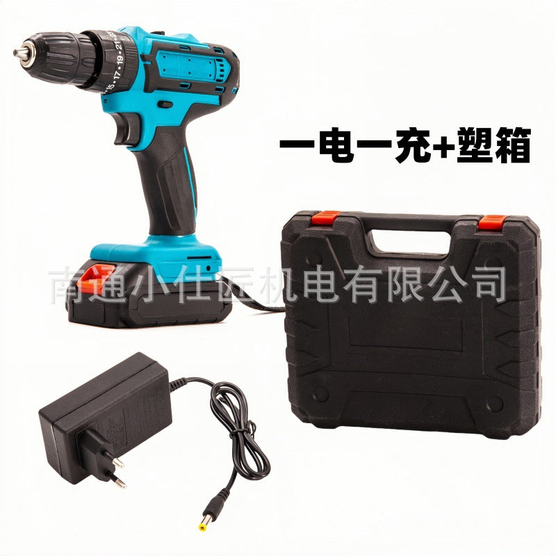 21v Cordless Drill Rechargeable Small Household Electric Screwdriver Pistol Drill Lithium Battery Tool Multi-Function Drilling Drill