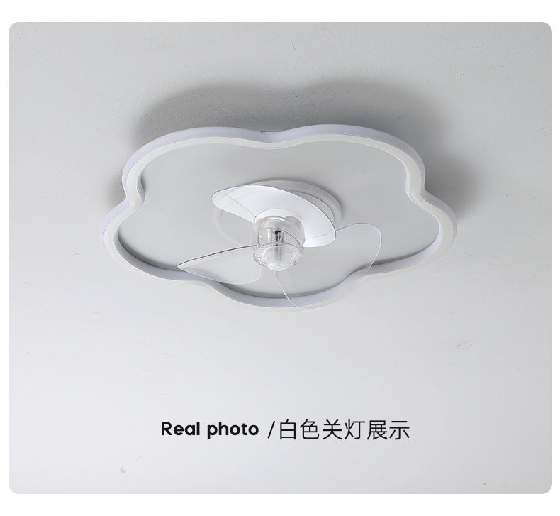 Smart Bedroom Ceiling Fan Light, Ceiling Fan Light, Simple Dining Room Ultra-thin Modern Living Room Household Electric Fan Chandelier