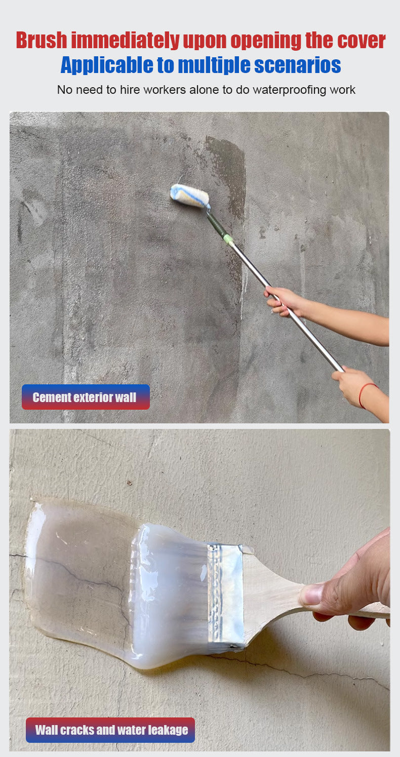 Transparent Waterproof Adhesive Roof Exterior Wall Window Sill Waterproof Leak Repair Coating Pure Acrylic Glue