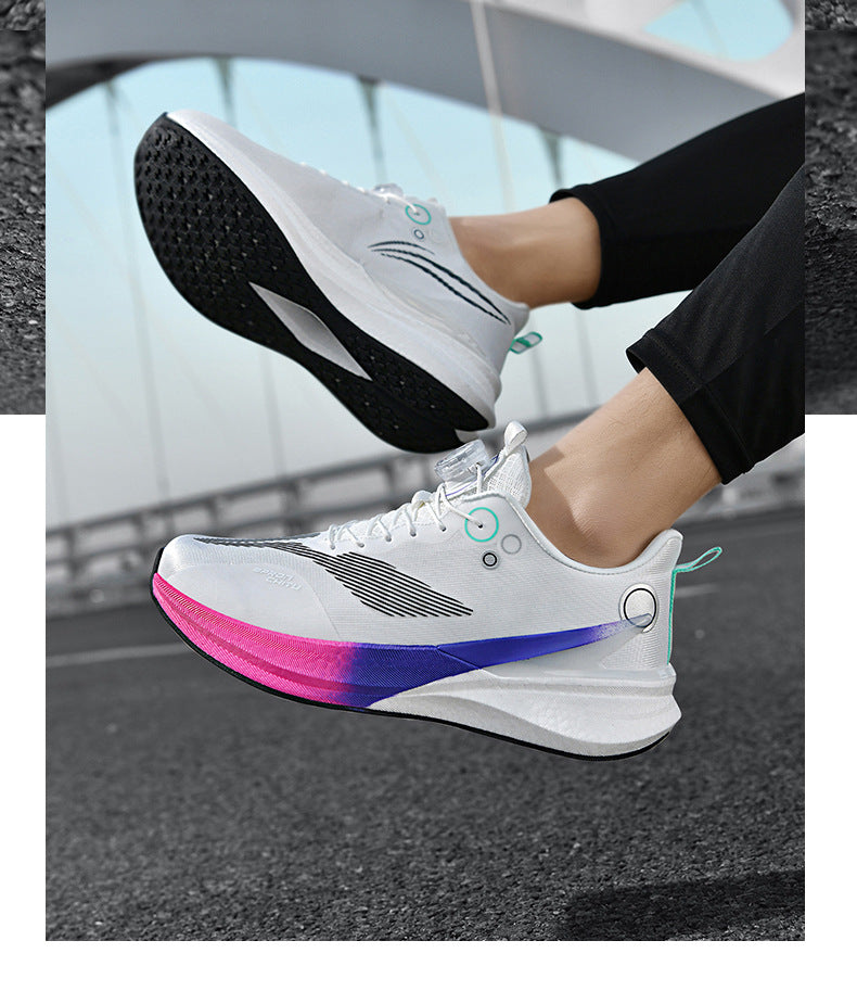 New Chitu Professional Training Running Shoes for Men, Shock Absorption, Racing Carbon Plate Shoes, Couple Style, Non-Slip, Wear-Resistant Sports Shoes