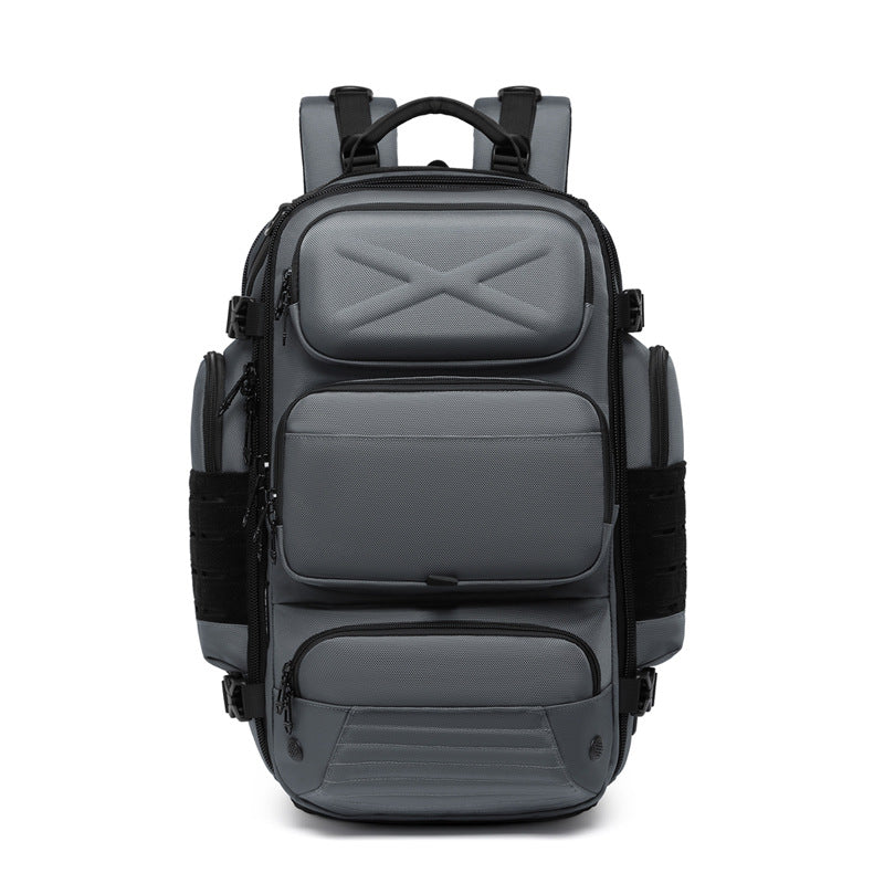 New Men's Backpack Large Capacity Short Distance Travel Backpack Outdoor Commuting Multifunctional Waterproof Tactical Computer Bag
