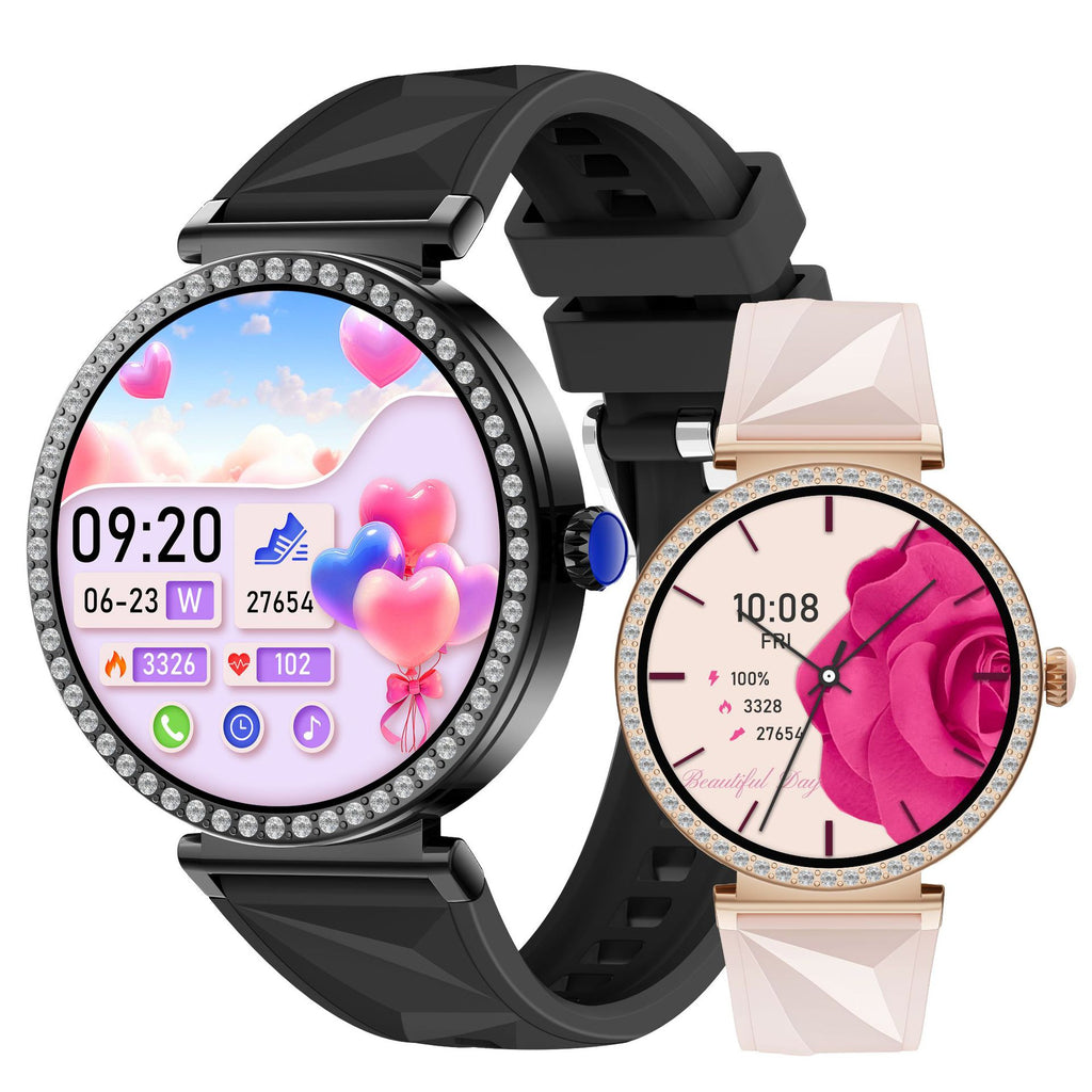 S16Smart Watch1.27inch Bluetooth Call Heart Rate Message Push Sleep Niche Full Diamond Women's Watch