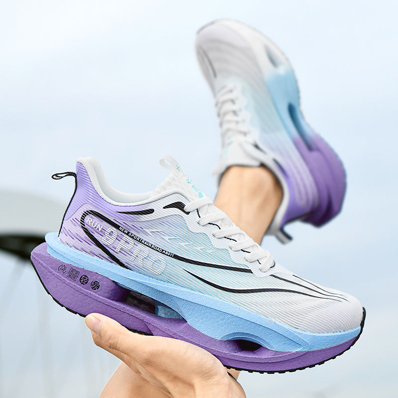 Summer Red Rabbit9PRO New Popcorn Carbon Plate Hollow Running Shoes Breathable Jacquard Comfortable Casual Sports Shoes