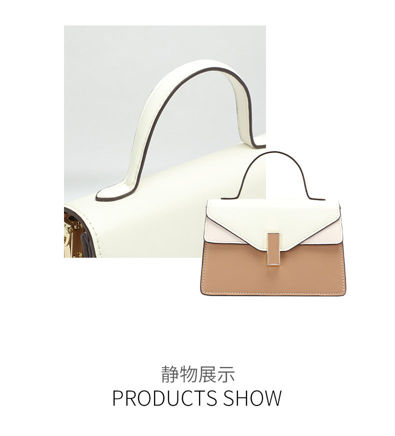 Factory Fashion Color-Block Crossbody Women's Bag Niche Versatile Handbag Elegant Small Square Bag Daily Commute Bag