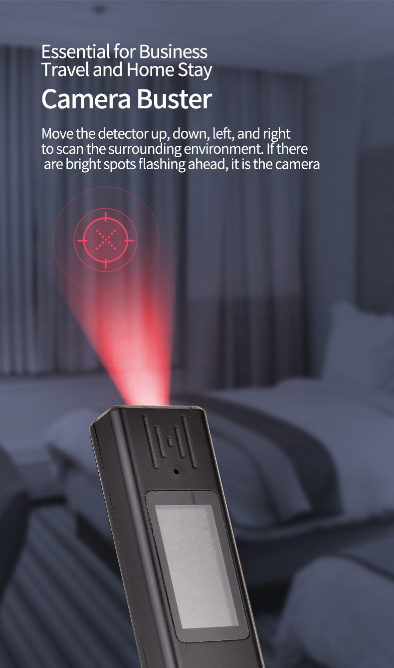 ZD09New Anti-Peeping Wireless Signal Detector Hotel Anti-Surveillance Anti-Eavesdropping Anti-Positioning Infrared Camera