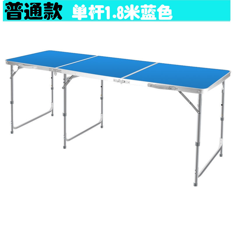 In Stock Dropshipping Outdoor Folding Table Aluminum Alloy Simple Square Table Camping Stall Folding Table Portable Stall Table