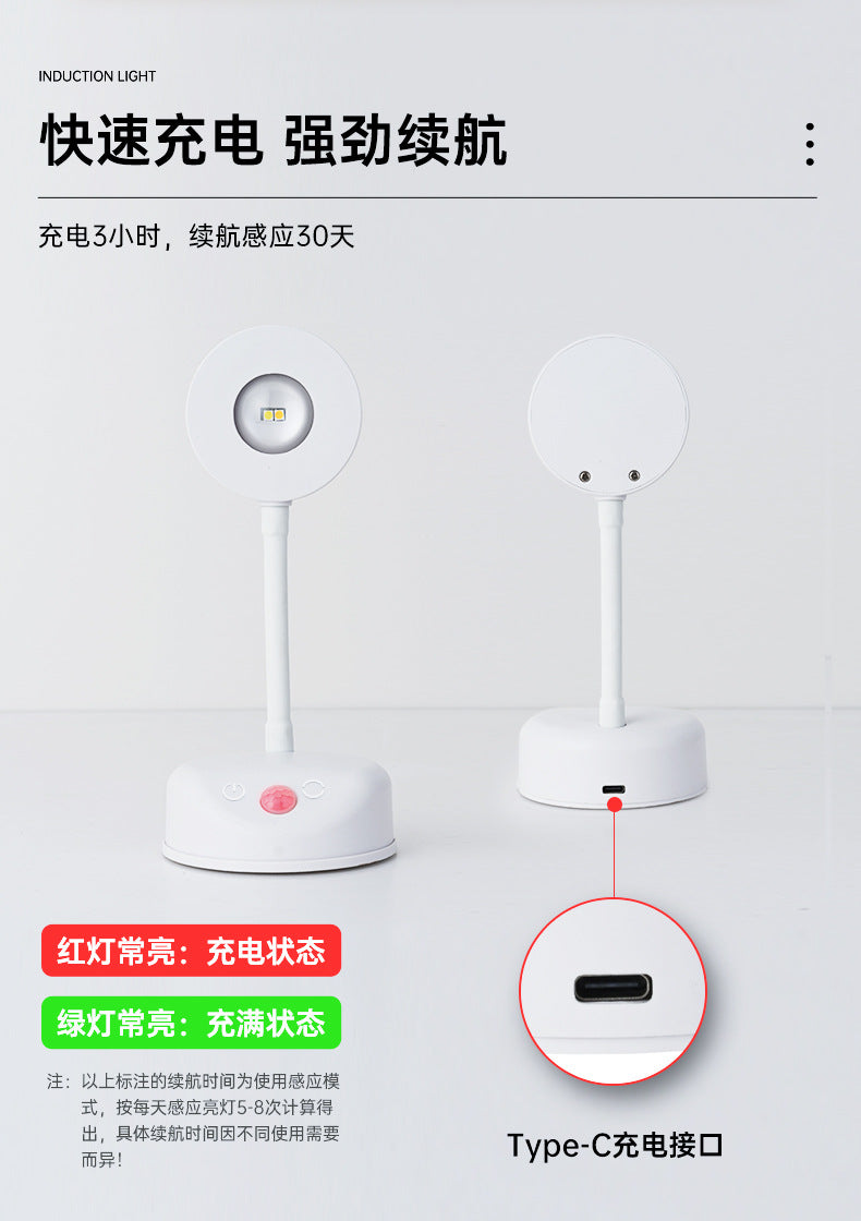 new indoor wireless wall light spotlight Charging led Intelligent Human Body Sensor Light Remote Control Picture Light