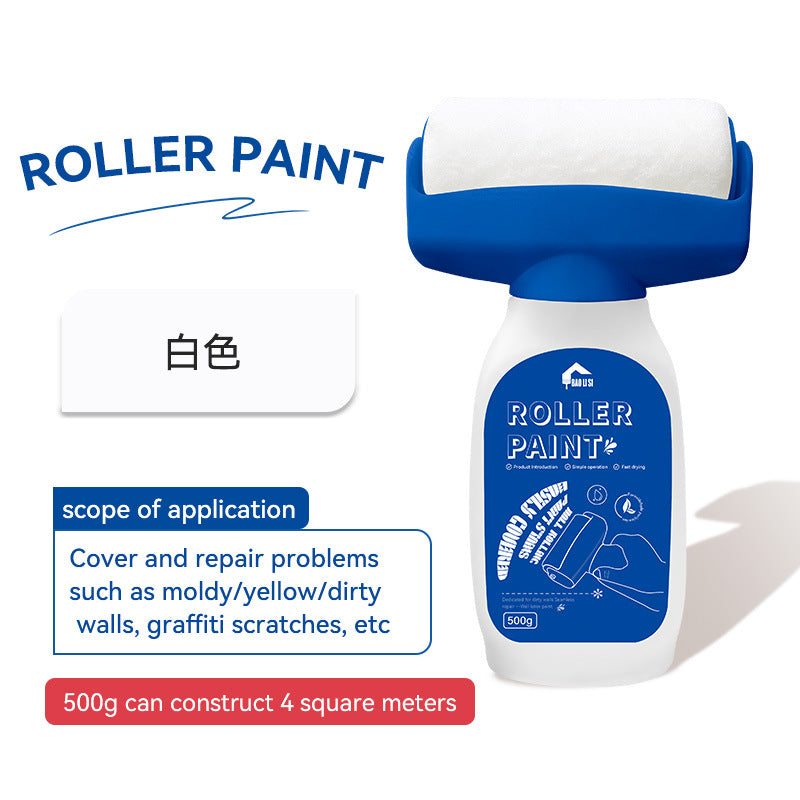 Large Roller Paint for Walls Manufacturer Water-based Odorless Graffiti Stain Covering Latex Paint White Wall Repair Paint