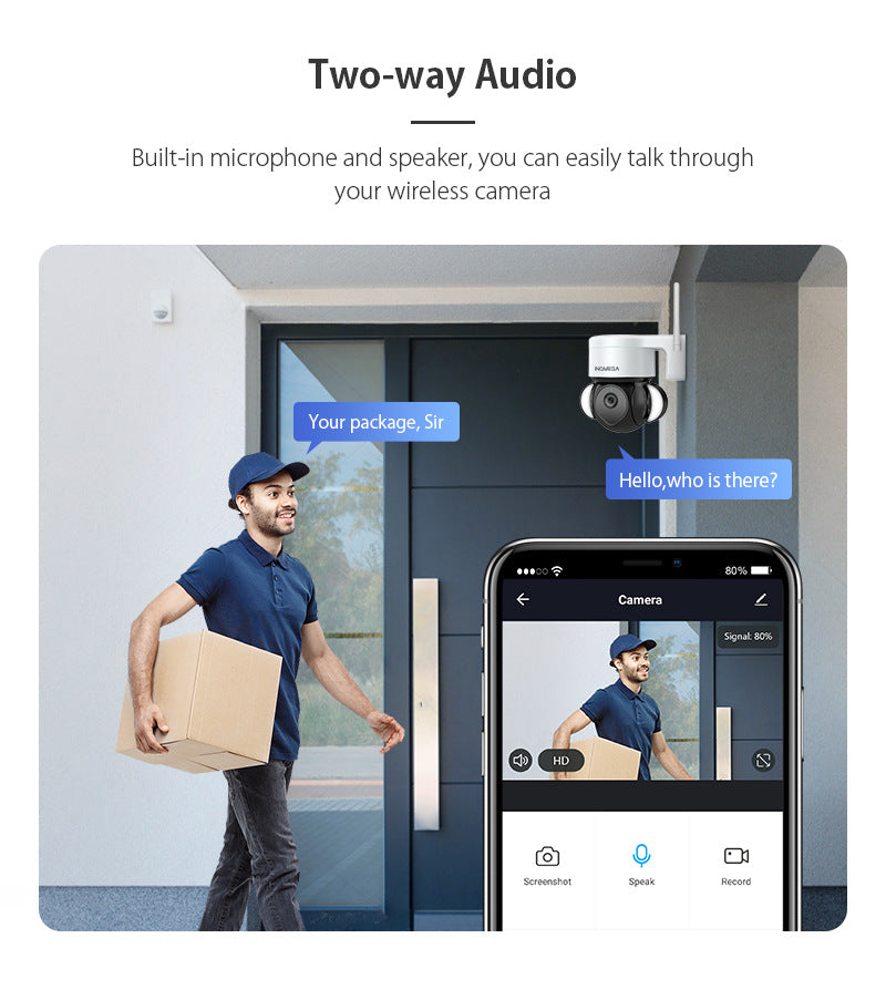 Factory Private Model 500High Definition Surveillance TUYA Wireless Garden Ball Camera WiFi Tuya Smart Surveillance Camera