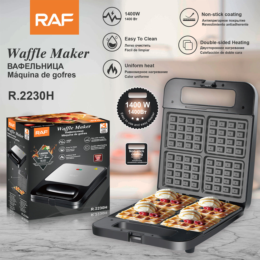 RAF European Standard Household Striped Breakfast Maker Internet Celebrity Mini Waffle Maker Light Food Machine Baking R.2230H