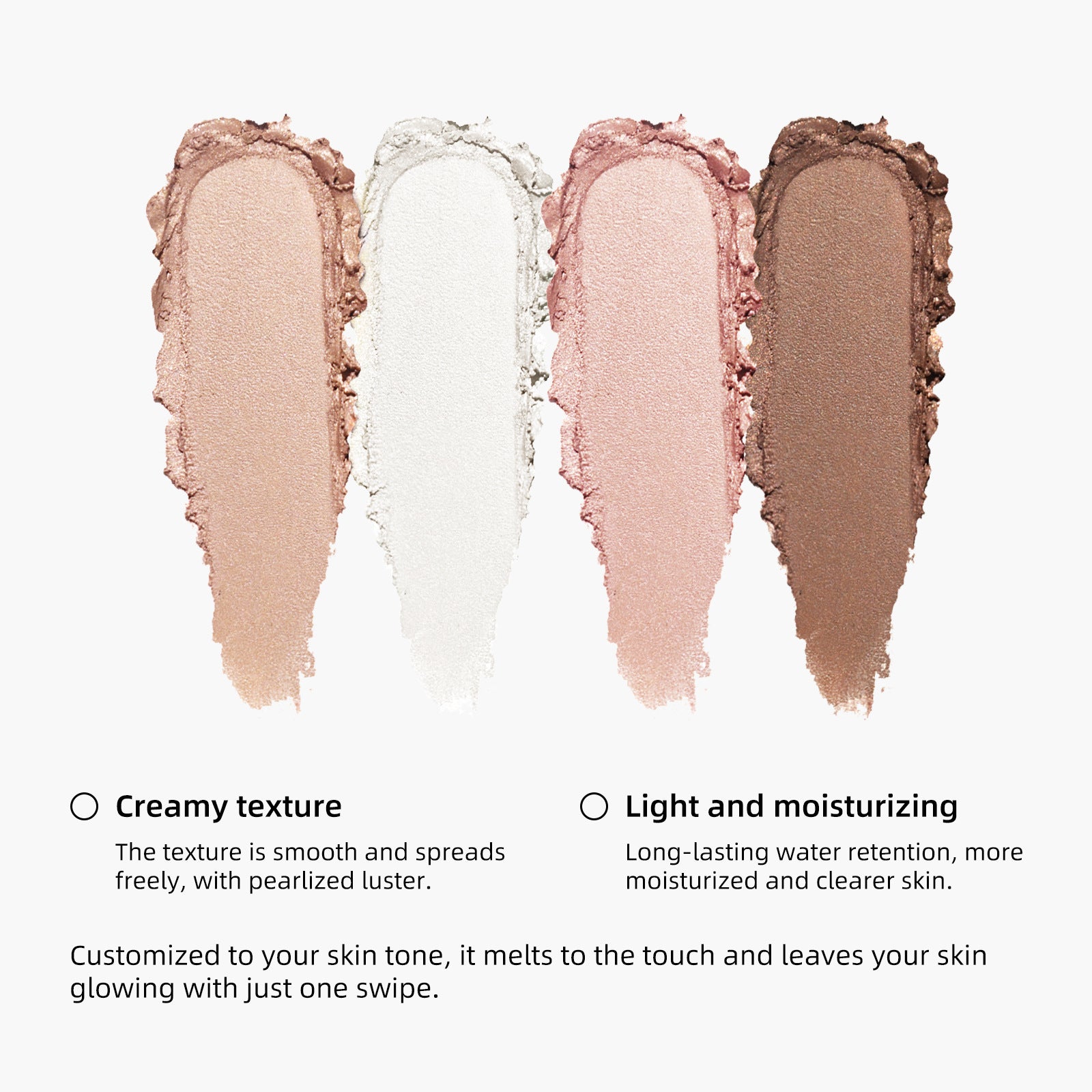 Exclusive Supply sheloves Double-ended Highlight Stick European and American Makeup Pearlescent Fine Flash Brightening Water Light Cream Highlight