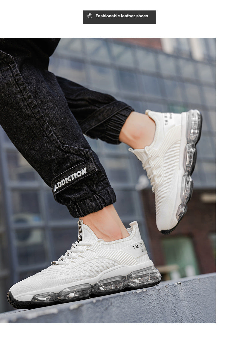 Men's Shoes New Large Size Breathable Mesh Shoes Men's Trendy Casual Versatile Thick-Soled Sneakers Fashion Dad Shoes