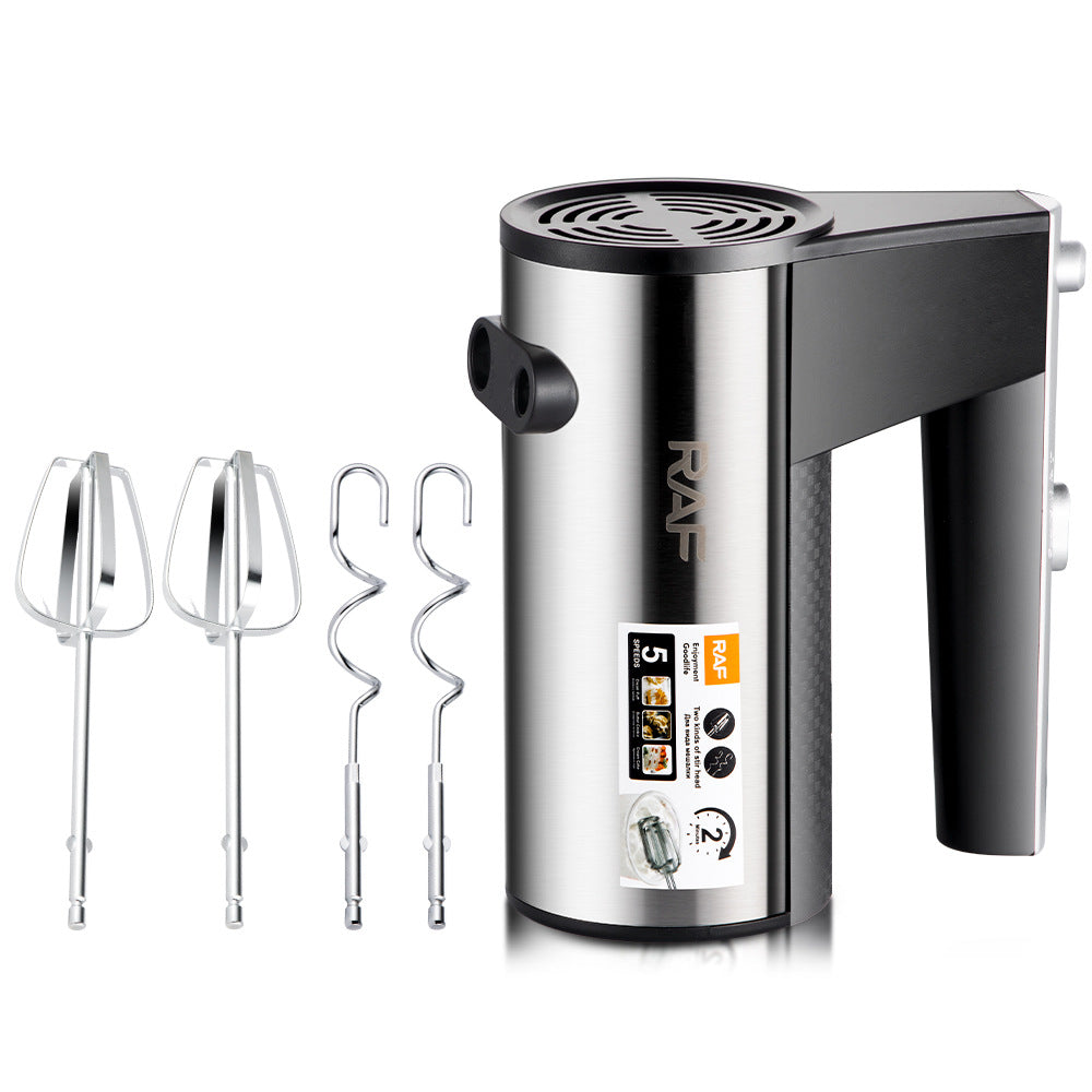 RAF EU Standard Household Electric Mini Mixer for Batter and Egg Beating, Fully Automatic Lightweight Handheld Cream Whisk