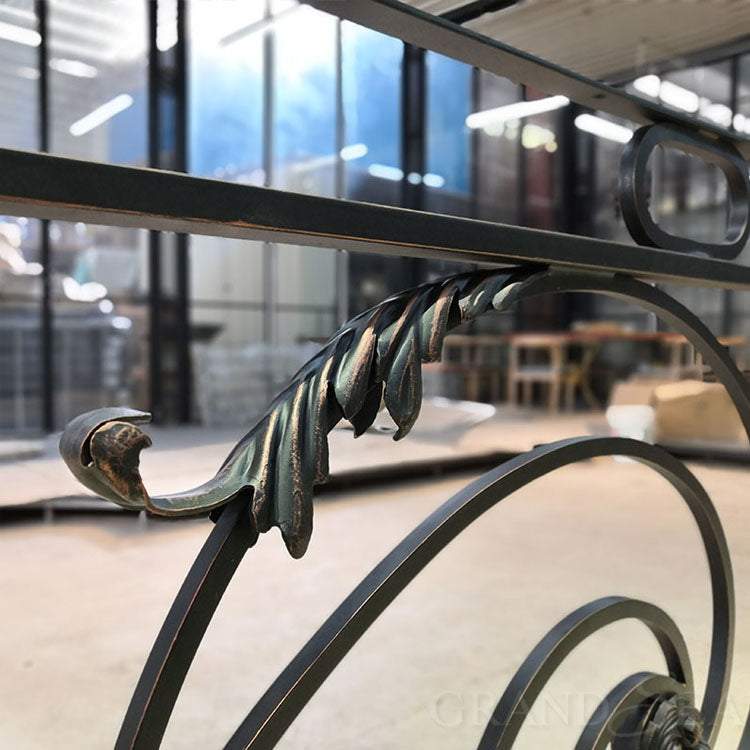 High Quality Modern Villa Residential Stair Wrought Iron Handrail with Customized Color & Size Long Service Life