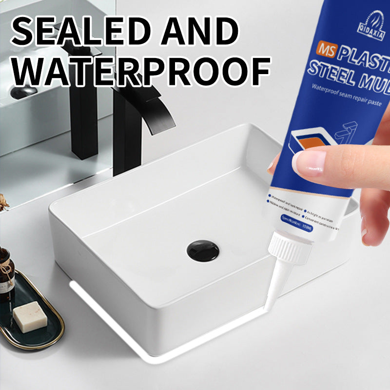 Mildew-proof Waterproof Sealant Plastic Steel Mud Waterproof Glue Kitchen Bathroom Epoxy Resin Leak Filling Sealant