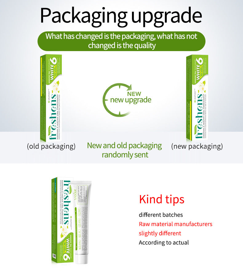 Full English Plant Fruit Probiotic Toothpaste SADOER Oral Whitening Teeth Gum Care Toothpaste  Wholesale