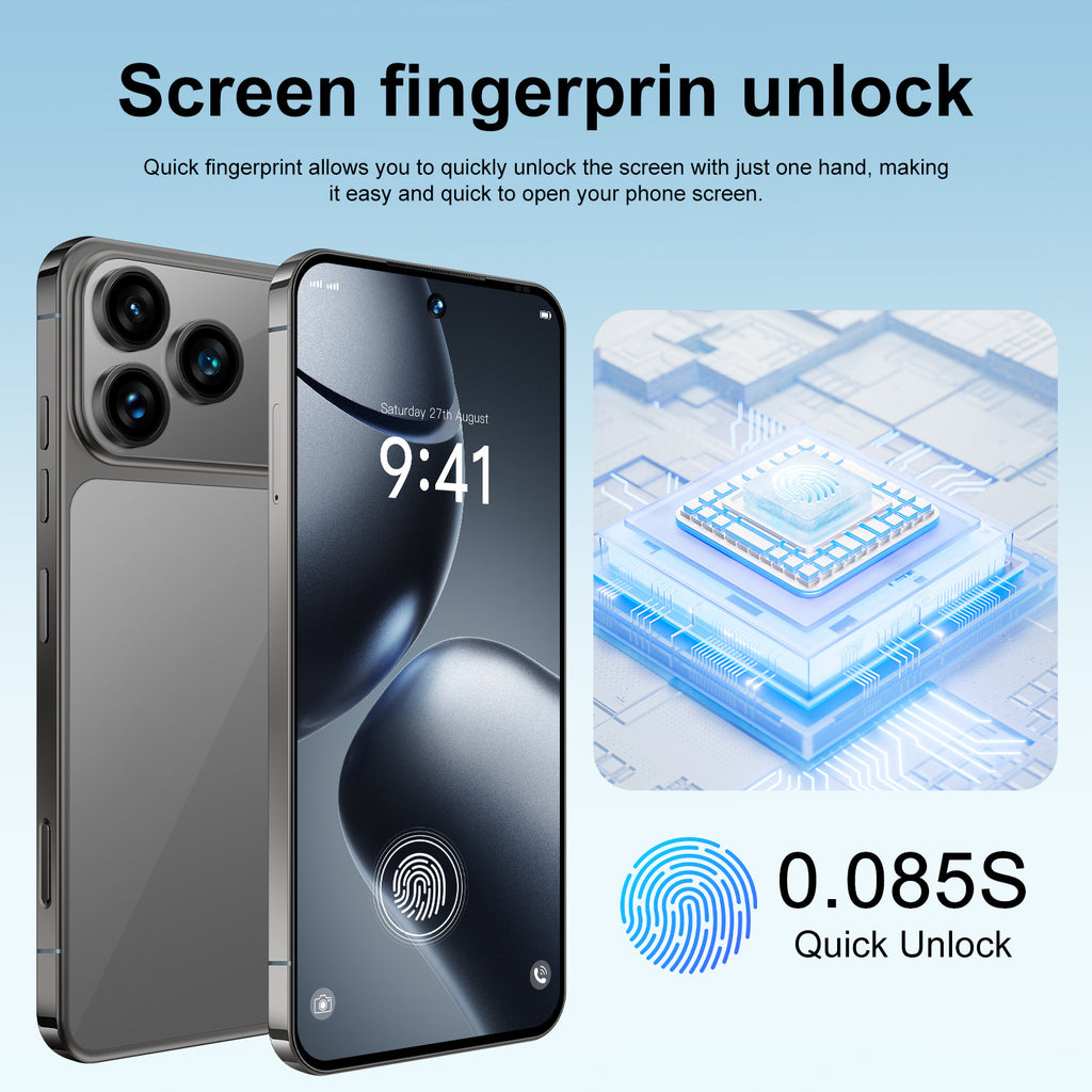 Popular A17 Pro Max Android7.3Inch Smart5G Mobile Phone16+1T Source Factory AliExpress TK