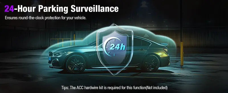 Factory direct sales3.16Inch Car Dash Cam4K High Definition Triple Recording4KWiFi Interconnection dashcam