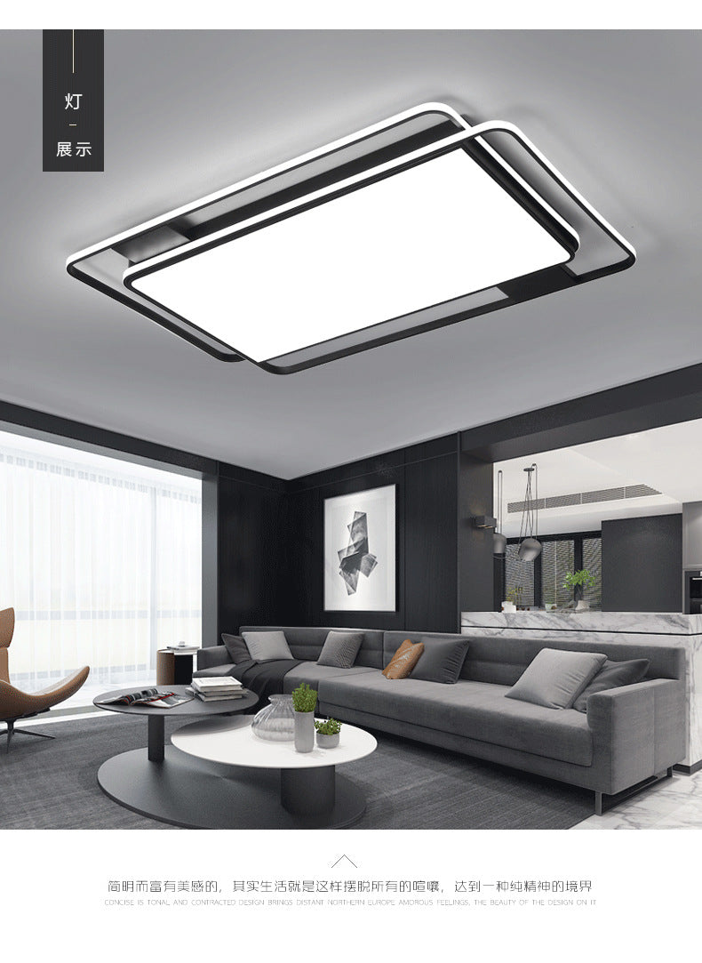 Wholesale led Ceiling Lamp Simple Modern Elegant Home Bedroom Living Room Light2025New Year's Rectangular Light Fixture
