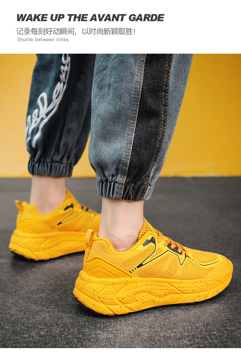 Dropshipping Couple Casual Sports Shoes Student Running Shoes Marathon Running Shoes Jacquard Foreign Trade Live Streaming Men's Shoes