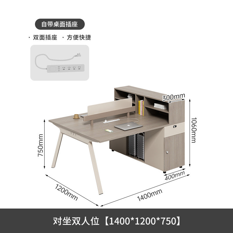 Staff Desk Office Desk and Chair Set Simple Modern Office Partition Computer Desk Employee Desk Six-Person Booth