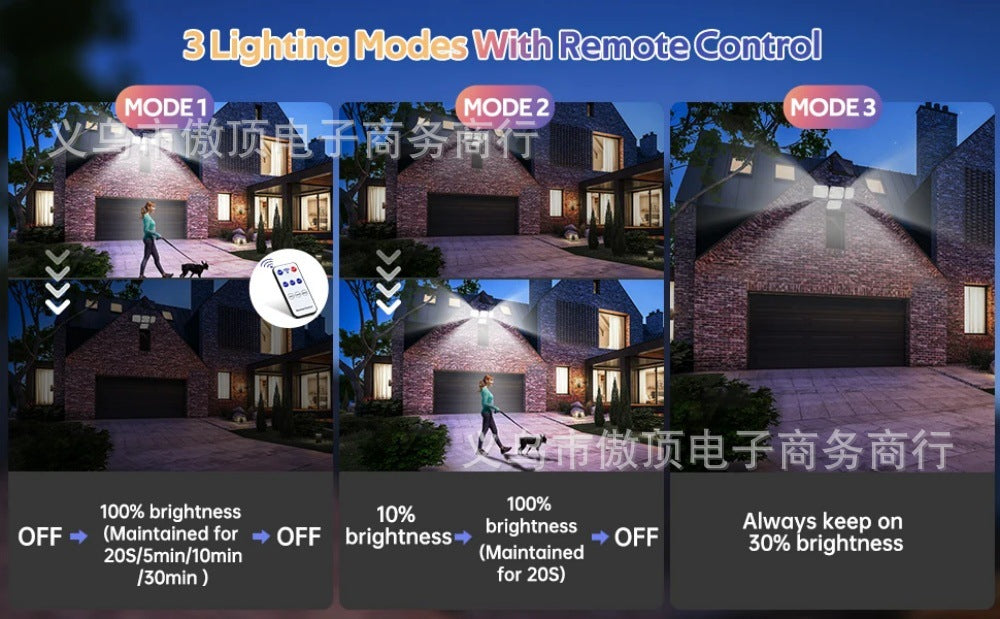 Solar Light Outdoor Garden Light Human Body Sensing Split Street Light Waterproof Wall Garden Garage Lighting Wall Light