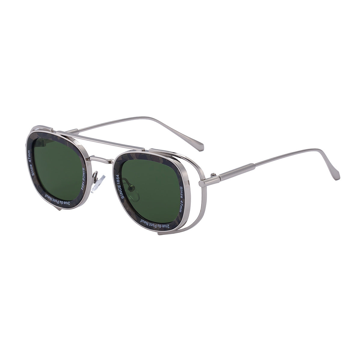 2025New Men's Sunglasses High-End Oval European and American Retro High-Grade Sunglasses for Men Driving