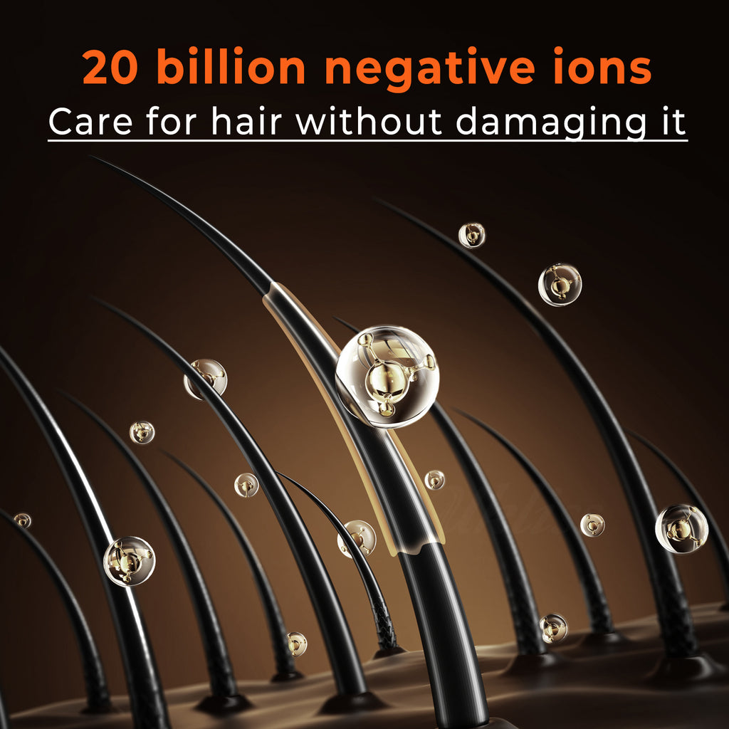 Straight Hair Straightener Blow Dryer 2-in-1 Hair Straightener Dry and Wet Dual-Use Hair Dryer Clip Negative Ion Hair Dryer Comb