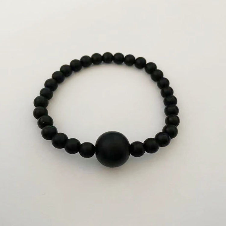 Men's White Turquoise Bracelet6mm Natural Stone Beads Volcanic Stone Bracelet Fake Protein Tiger Eye Frosted Beaded Bracelet